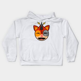 Laughing Cyborg Squirrel Oskar Kids Hoodie